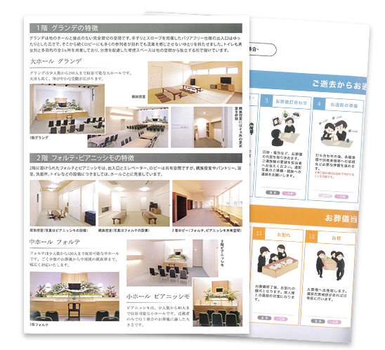 家族葬や一般葬、火葬式の流れ資料