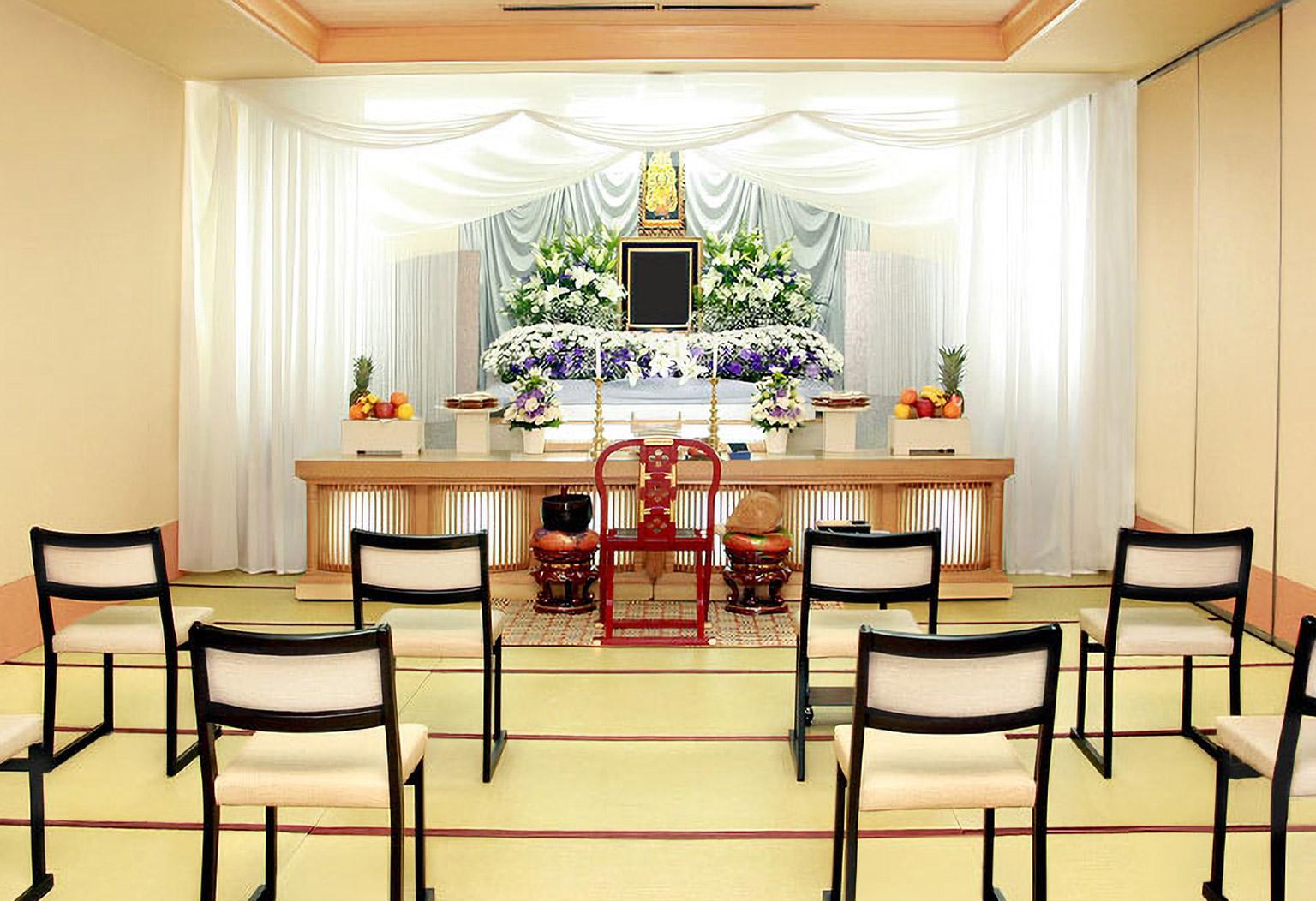 博善斎場ホールの式場ギャラリー