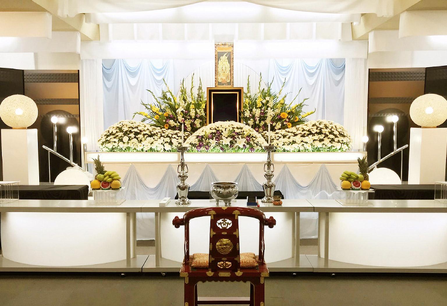 博善斎場ホールの式場ギャラリー